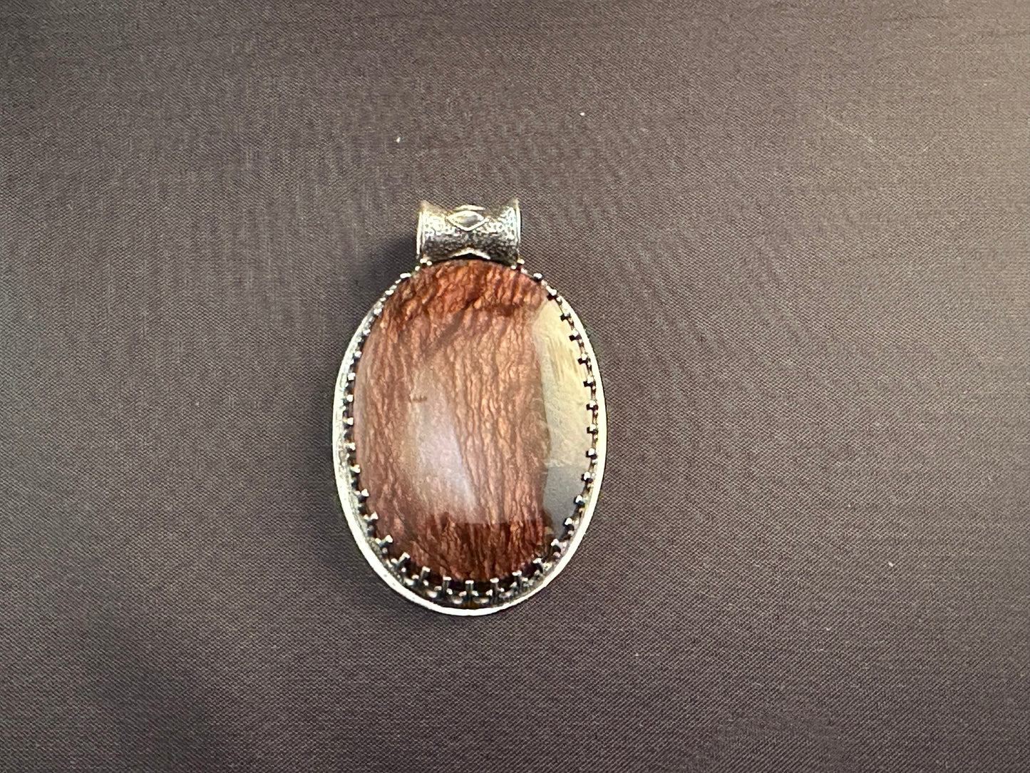 Biggs Jasper & Sterling Silver Pendant